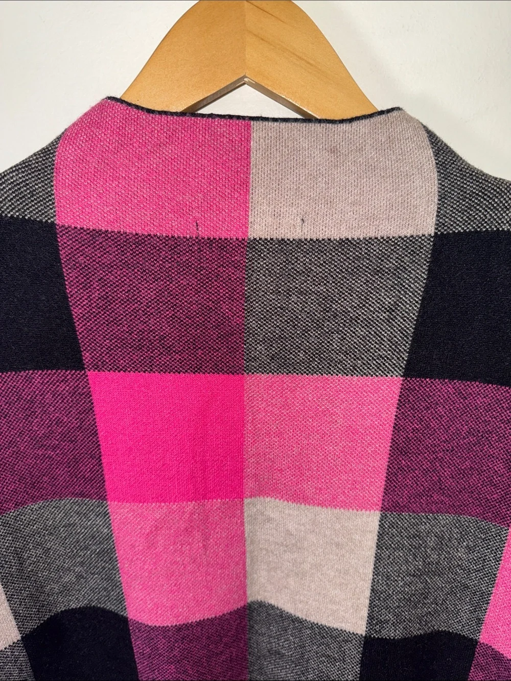 Tahari Mock Neck Vibrant Plaid Sweater - Picture 6 of 10